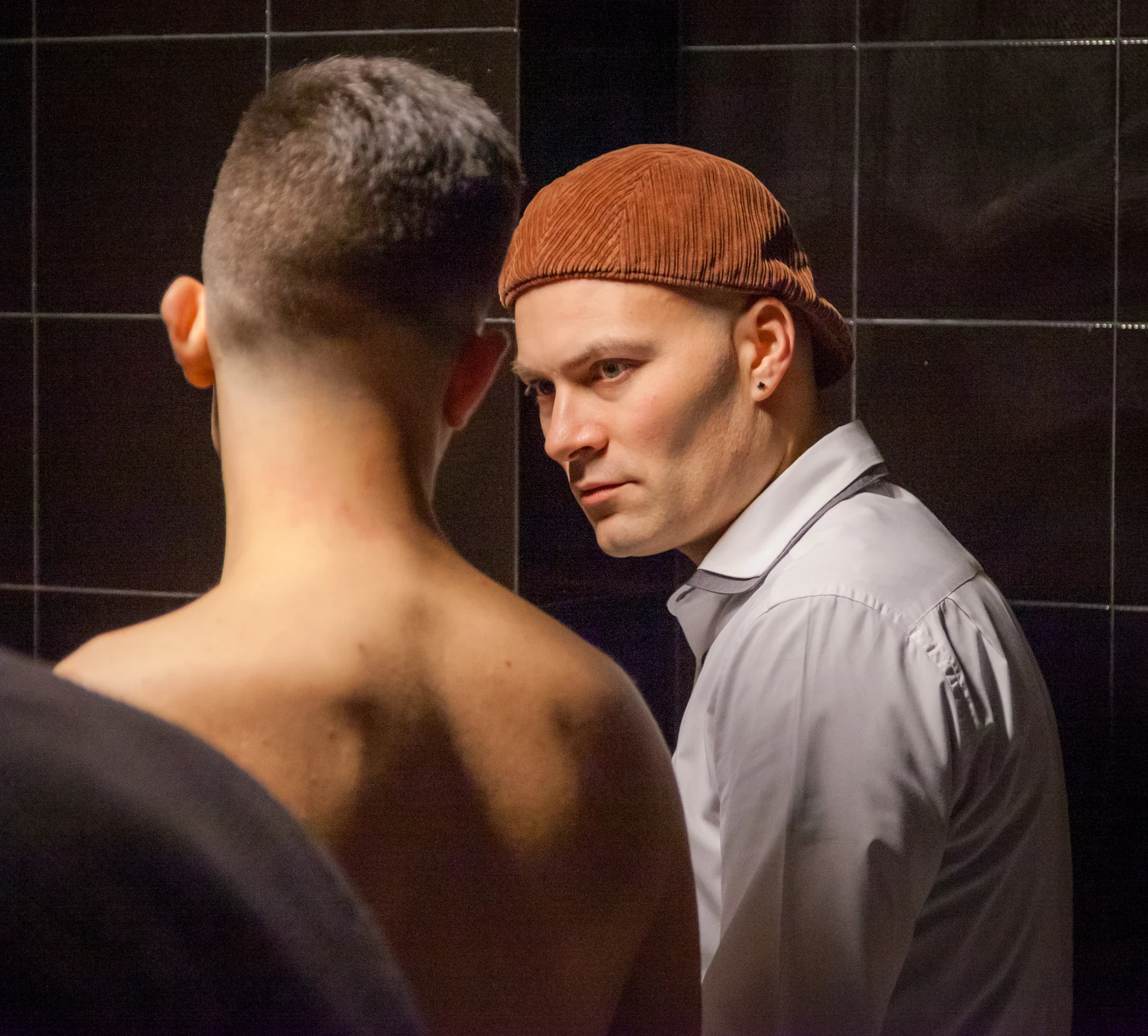 Borja Brun on set.